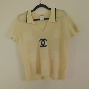Chanel‎ Cashmere Polo Sweater